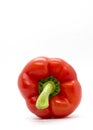 Isolated red bell pepper in white background. Royalty Free Stock Photo