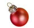 Isolated red christmas ornament Royalty Free Stock Photo
