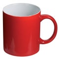 Isolated red coffee cup Royalty Free Stock Photo