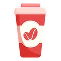 Isolated red coffee paper cup Royalty Free Stock Photo