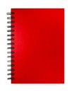 Isolated red notebook Royalty Free Stock Photo