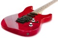 Isolated Red Old Guitar