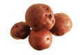 Isolated red potatoes Royalty Free Stock Photo