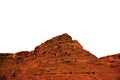 Isolated Red Rock mountain isolated on Mars