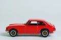 isolated red sport vintage toy car Royalty Free Stock Photo