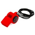Red Compass Whistle Royalty Free Stock Photo