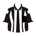 Isolated referee shirt