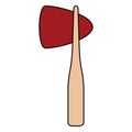 Isolated reflex hammer icon