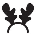 Isolated reindeer antlers icon