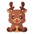 Isolated reindeer cartoon kawaii