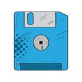 Isolated retro diskette icon Royalty Free Stock Photo