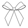 Isolated ribbon outline