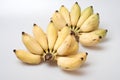 Isolated ripe cultivated banana on white background Royalty Free Stock Photo