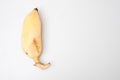 Isolated ripe cultivated banana on white background Royalty Free Stock Photo