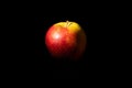 Isolated ripe Wellant apple over a black background Royalty Free Stock Photo