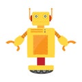 Isolated robot toy - Vector