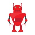 Isolated robot toy - Vector