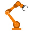 Isolated robotic arm icon