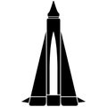 Isolated rocket icon