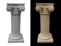 Isolated Roman Pedestal Royalty Free Stock Photo