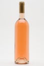 Isolated rose wine bottle