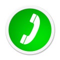 Green Button Telephone Royalty Free Stock Photo