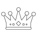 Isolated royalty crown design