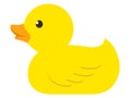 Isolated rubber duck Royalty Free Stock Photo