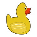 Isolated rubber duck