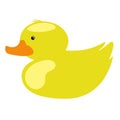 Isolated rubber duck toy icon Royalty Free Stock Photo
