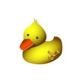 Isolated rubber duck Royalty Free Stock Photo