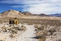 Isolated Ruins of Old Wooden Log Cabin Royalty Free Stock Photo