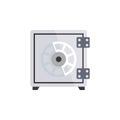 Isolated Safe Flat Icon. Security Vector Element Can Be Used For Safe, Strongbox, Security Design Concept.