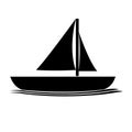 Isolated sailboat icon image