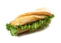 Isolated sandwich with salade