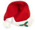 Santa hat with holly accen