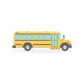 Isolated school bus. Royalty Free Stock Photo