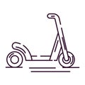 Isolated scooter toy Sketch icon Vector