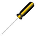 Isolated screwdriver image. Construction tool