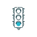 Isolated semaphore icon vector design