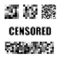 Isolated Set of censor bar. Censored signs concept. Pixel censored vector template. Censorship rectangle. Black censor Royalty Free Stock Photo