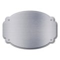 Isolated shiny steel metal plate Royalty Free Stock Photo