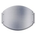 Isolated shiny steel metal plate Royalty Free Stock Photo