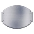 Isolated shiny steel metal plate Royalty Free Stock Photo