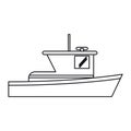 Isolated ship design Royalty Free Stock Photo