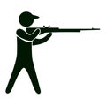 Isolated shooting icon.