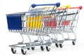 Isolated shopping trolley