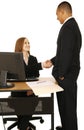 Isolated Shot Of Business People Make A Deal Royalty Free Stock Photo