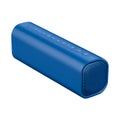 Portable blue speaker audio technology on transparent background AI Generated Royalty Free Stock Photo