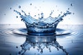 Isolated shot of water splashing Royalty Free Stock Photo